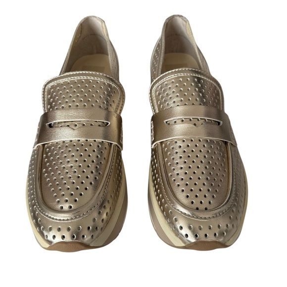NWOB DOLCE VITA JANINE GOLD PERFORATED PLATFORM SLIP ON SIZE 8.5 main image 7